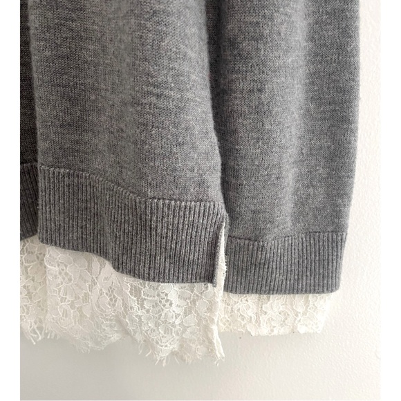Joie Turtleneck Sweater with Lace Trim Size Large - Picture 6 of 9
